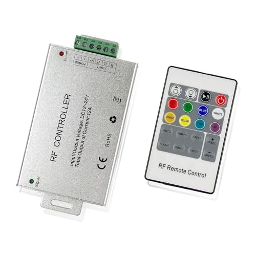 Controlador RGB de roble negro con diseño elegante para iluminación LED