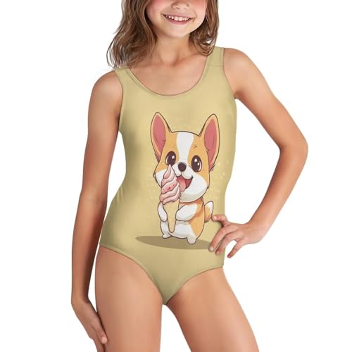 Girls One Piece Swimsuits with Cross Strap Cute Bathing Suit for Toddler Girls 5-14 Y Beach Swimwear2