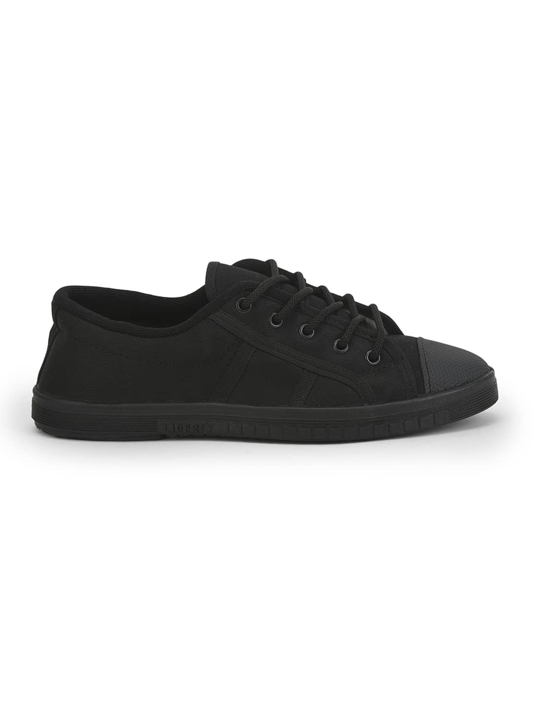 Liberty Kids Tennis-E Black School Shoes - 8 UK 4