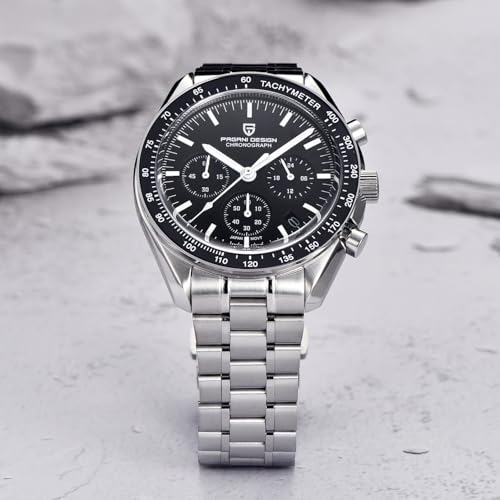 Image of LACZ DENTON Pagani Design PD1701V3 Men's Watches Quartz Men Chronograph Stainless Steel Sports Watches for Mens Waterproof Watches Japan VK63 Movement