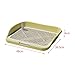 Baoblaze Pee Pad Holder Dog Toilet Puppy Pee Pad Indoor Dog Training Toilet Dog Potty Tray Training Pad for Home Use Hospital Rabbit, Yellow