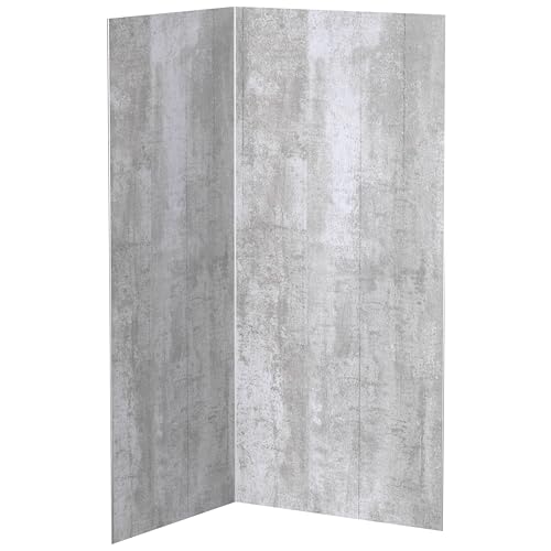 AUPROTEC Pannello composito di alluminio, 3 mm, cemento, morbido, 2100 x 900 mm, rivestimento da parete in alluminio, senza giunzioni e facile da pulire