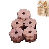 Lonwiner 20 Stück Natürlicher Mottenschutz aus Zedernholz, Zedernholz Mottenringe Ringe Premium Zedernholz Bio Mittel gegen Motten