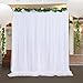 Produktbild NSSONBEN Tüll Hintrgrund Vorhang Weiss, 1 Stücke Tutu Weiß Hintergründe Vorhänge für Party Hochzeit Geburtstag Taufe Fotografie, L150*H215cm