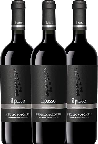 Il Passo Nerello Mascalese von Vigneti Zabu - Rotwein 3 x 0,75l VINELLO - 3er - Weinpaket inkl. kostenlosem VINELLO.weinausgießer