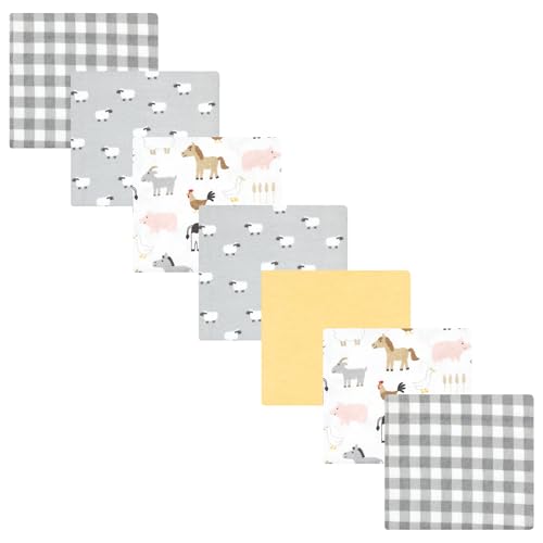 Image of Luvable Friends Little Treasure Flannel Receiving Blankets 7pk