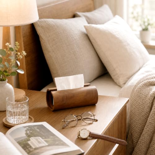 VAVAILEY Acacia Wood Tissue Box Holder, Tissue Holder for Farmhouse Decor - image 7