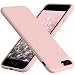 Vooii iPhone 8 Plus Case, iPhone 7 Plus Case, Soft Silicone Gel Rubber Bumper Case Microfiber Lining Hard Shell Shockproof Full-Body Protective Case Cover for iPhone 7 Plus /8 Plus - Sand Pink