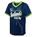 NFL Kids Youth Boys 8-20 Officially Licensed Division Established Team Color Mesh V-Neck Wordmark Primary Logo Jersey - Seattle Seahawks - Navy - X-Large 18/20