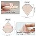 Flytianmy 2Pcs Triangle Powder Puffs, Face Makeup Puff for Body Loose Powder Beauty Makeup Tool Nude