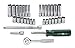 Socket Wrench Set, 1/4 in. Dr, 32 pc