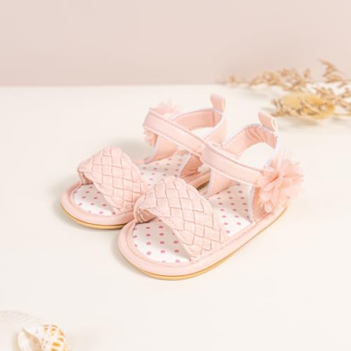 Image of CENCIRILY Infant Baby Girls Boys Sandals Summer Beach Outdoor Bowknot Soft Rubber Sole Toddler Princess Dress Flats Walking Shoes
