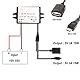 XMSJSIY 12V 36V 48V zu 5V USB Step-Down Konverter Modul Adapter 10-55V zu 5V Micro USB 3A 15W DC Regler Auto Power Converter Schwarz
