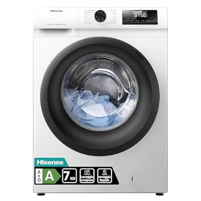 Foto di Hisense WFQE7012EVM Lavatrice Slim Carica Frontale, 7kg, Classe A, 1200 giri, Vapore, Motore Inverter