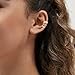 OOOPEL Chunky Ear Cuffs for Women Non Piercing Well-Rounded Fake Ear Cuff Beaded Cuff Earrings Round Edge Cuff Earrings for Women Big Gold Earring Cuffs Set