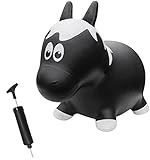 Farm Hoppers Award Winning Inflatable Toddler Safe Bouncing Black Horse Plus Pump