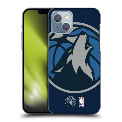Head Case Designs sous Licence Officielle NBA Surdimensionné Minnesota Timberwolves Logo Coque Dure pour l'arrière Compatible avec Apple iPhone 14