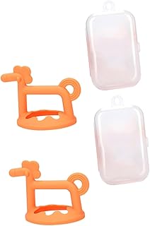 TOYANDONA 2 Conjuntos De Luvas De Mordedor Luvas Infantis Brinquedos De Mastigar Para Brinquedos De Mastigar Para Crianças Brinquedo Molar Infantil Brinquedo Molar Seguro Brinquedo De
