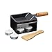 Raclette – Individualmente – 9.5 cm padella antiaderente con bruciatore & Stand – Confezione regalo
