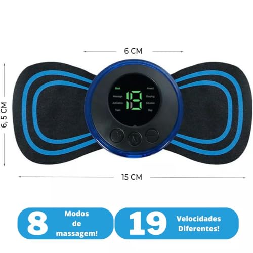 Massageador Eletrico Profissional de Pés Pernas Pescoço Massageador + Tapete de Massagem Corporal co