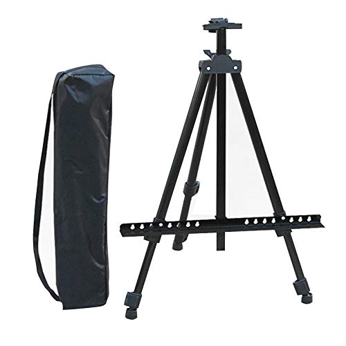 Linmin 9007468667968 Thickened Iron Easel Telescopic Sketch Metal Iron Triangle Easel Advertising Display Stand cover