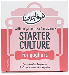 Bulgarian Yogurt Starter Culture wit Rosa Damascena Petals Natural Probiotic Yogurt Culture Starter Homemade Yoghurt Starter 10 Liters Lactobacillus bulgaricus