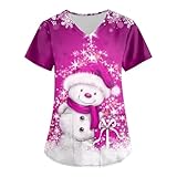 Kasack Damen Pflege Günstig, Berufskleidung Damen Hose Halloween Kasacks Arbeitskleidung Pflege Damen Arbeitskleidung Pflege Damen Weiße Hose Damen Pflege Kleidung Damen Weiße Hosen(1-Hot Pink,3XL)