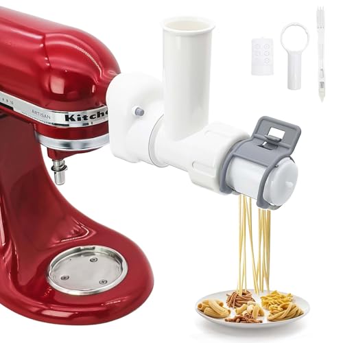 Accessorio per la Pasta Compatibile con L'Impastatrice Kitchen Aid, 6 Forme di Pasta, 6 In 1 Accessori per la Produzione di Tagliatelle