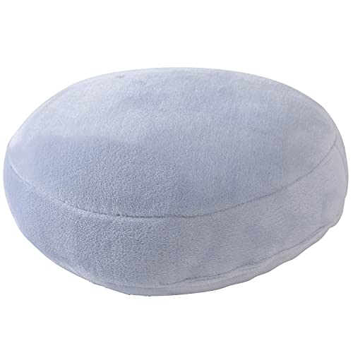 ナイスデイ mofua クッション スモークブルー 直径38cm ラウンドクッション 円形 プレミアムマイクロファイバー ふわふわ あったか モフモフ 1 洗える 50676IV9