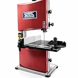 LUMBER JACK 8" PRO Series Bench Top Bandsaw, Precision Cutting, 85mm Height, 200mm Throat, 45° Bevel, Steel Table, Dust Extraction Port, Quick-Adjust Rip Fence & Mitre Gauge for Woodworking