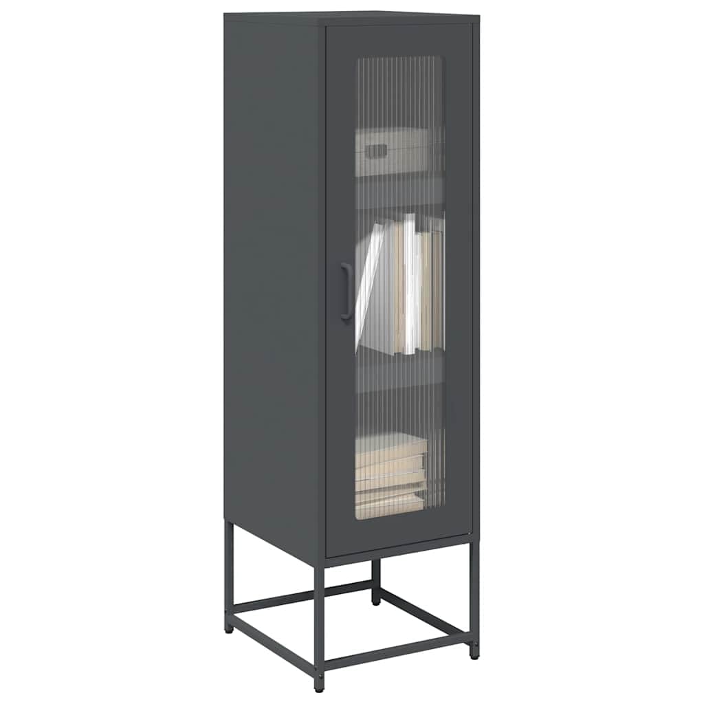 Highboard antracita 36x39x123 cm acero laminado en frío