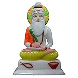 Gott Valmiki Statue aus Marmor, handgeschnitzt