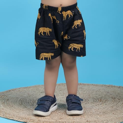 Image of POLKA TOTS Cotton Baby Boys Co-ords Set | Half Sleeves Shirt & Shorts Outfit for Kids & Toddlers | Soft Breathable Summer Clothing Set | Casual Wear Dress