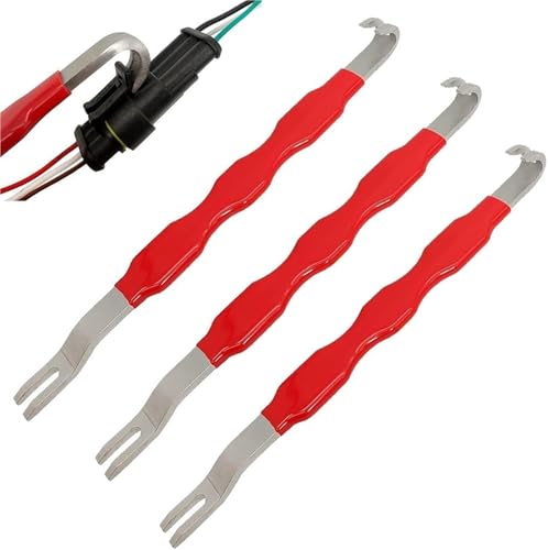 Automotive Electrical Terminal Connector Separator Removal Tool, Double-Ended Wire Disconnect Pliers with Non-Slip Handle, Unive