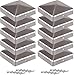 Pfostenkappen 100x100mm-10 Stück Pfostenabdeckung aus Metall, Pyramidenform Zaunpfosten Kappen für Holzpfosten- Pfostenabdeckung für Holzpfosten mit Schrauben
