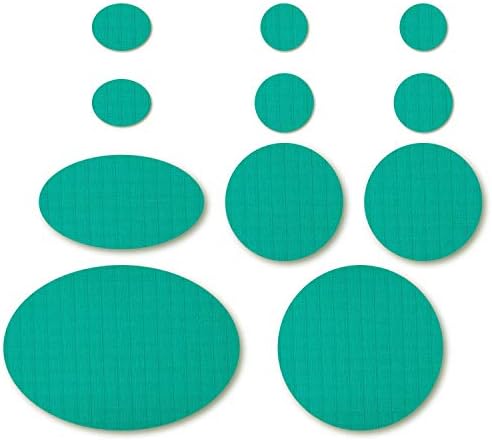 Down Jacket First Aid Repair Patch Kit Self Adhesive 14 Colors (Black)