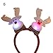 Produktbild Goodluvk28 Stirnband für Damen  Weihnachten, Unisex, Weihnachtsmann, Bär, Schneemann, leuchtende Haarreifen, Stirnband, Kopfbedeckung, tolles Geschenk für Freunde oder Familien. One Size 6#