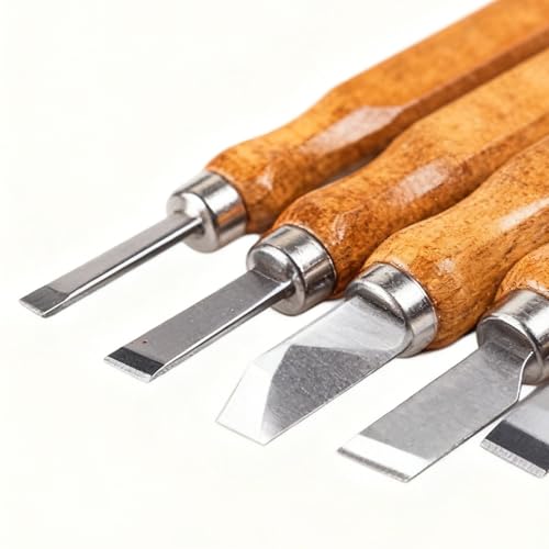 Juego de herramientas para tallar madera de 12 piezas en acero al carbono para grabado 7