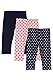 Chicco Mädchen Set aus Capri-Leggings aus Leichter Baumwolle Hose (3er Pack)