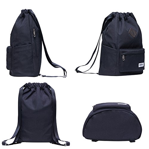 Kaukko Drawstring Sports Backpack Gym Yoga Bag Shoulder Rucksack For Men And Women #TOP3