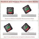 XUNTOP 4x90°Découvreur d'angle numérique Fort Magnetic Bottom Mesure d'Angle numérique ± 0,2° Outil de mesure d'intervalle de précision avec LCD Affichage pour les décorations de suspension Construction de bois et scie à table