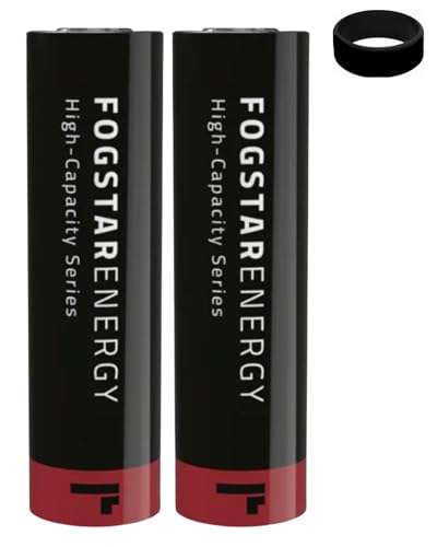 21/700 6000mAh Highest MAH Red Compatible With Fogstar Energy Works 10A Rechargeable Cell With Sub Ohm Kit No Nicotine + Band (2 PACK)