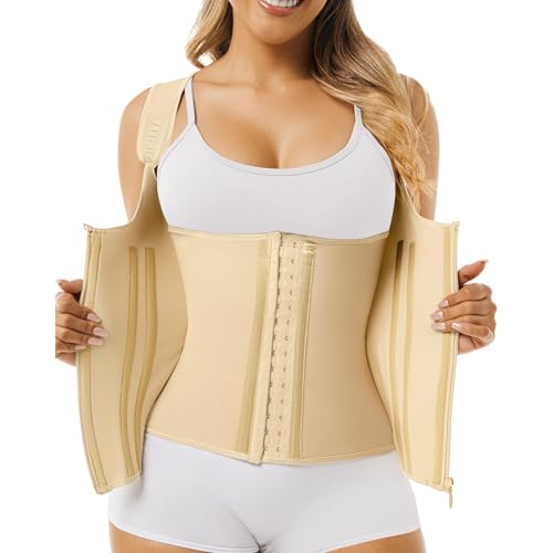 Image of LadySlim REAL COLOMBIAN Fajas Colombianas Reductoras LATEX Chaleco Vest Waist Trainer Cincher Workout Girdle
