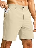 JEMLDL Men's 7' Golf Dress Shorts Light Khaki X-Large