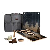 Elakai Weekender Ultra Lightweight Travel Cornhole Boards with Case and Bags 6 Hole Pong American Sa