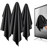 KleanToday XL Premium Screen Cleaning Cloth 16'X16' 3 Pack Microfiber TV Screen Cleaner Cloth for OLED LED...