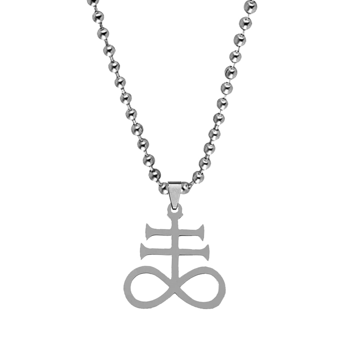 See full amazon price history chart for M Men Style Religious Leviathan Cross Occult Satanic Jewelry Gothic Necklace Silver Stainless Steel Pendant Necklace Chain For Men And Women LC243 M Men Style Religious Leviathan Cross Occult Satanic Jewelry Gothic Necklace Silver Stainless Steel Pendant Necklace Chain For Men And Women LC243 (B0C1BYDQ5T) Amazon Price History, Amazon Price Tracker