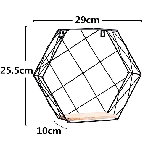 Étagères flottantes hexagonales pour une disposition libre