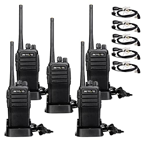 Case of 5,Retevis RT21 Walkie Talkies for Adults Long Range, Handfree