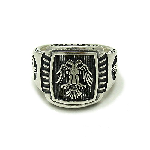 Bague en argent massif 925 cadeau idéal homme chevalière R001579